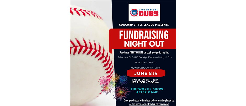 CLL Fundraiser Night Out at Fourwinds Field